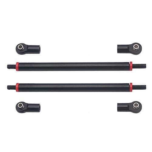 8Pcs Vgoohobby Aluminum Alloy Link Rod Chassis Linkage 313mm Wheelbase Compatible with Axial SCX10 90046 90047 1/10 RC Crawler Car