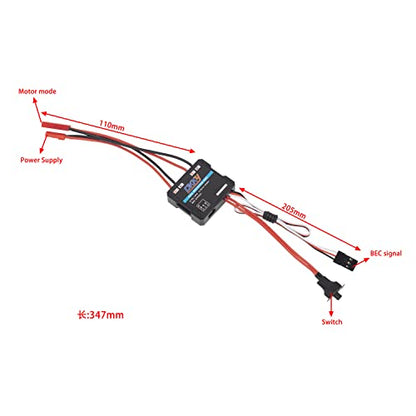DKKY RC Brushed ESC 40A, RC Motor Electric Speed Controller for 1/16 1/18 1/24 RC Crawler AX24 FCX24 FCX18 RC Accessories Parts (1 Piece)