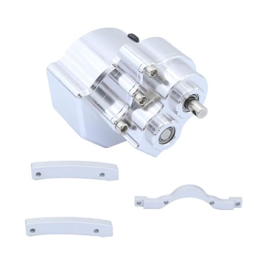 RC Crawler Planetary Gearbox Transmission Transfer Case 1/10 Scale Compatible with II 90046(Gearbox Silver) - color: Gearbox Silver