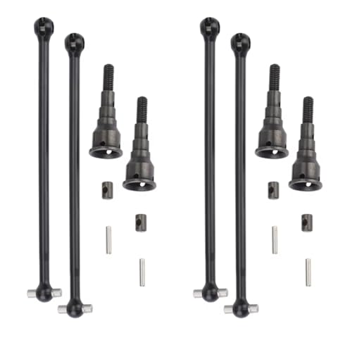 For Losi Lasernut U4 For Rock For Racer For Buggy 1/10 RC Car Upgrade Parts Spare Accessories 4Pcs Metal Front Rear Drive Shaft RC Car Transmission Shaft