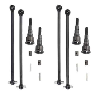 For Losi Lasernut U4 For Rock For Racer For Buggy 1/10 RC Car Upgrade Parts Spare Accessories 4Pcs Metal Front Rear Drive Shaft RC Car Transmission Shaft