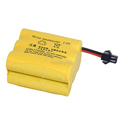 7.2V 400mAh NiCD Battery SM-2P Rev Male Plug for RC Model Buggy Car Truck Racing Speed Boat