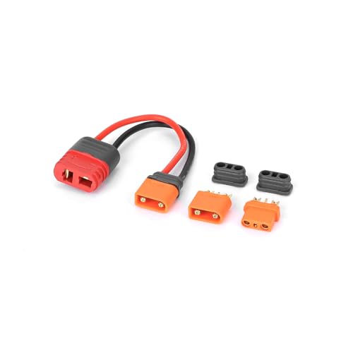 RCAWD IC2 Male to Female T Plug Female Male Female Adapter Connector with IC2 Male and IC2 Female Replacement for RC Car Battery