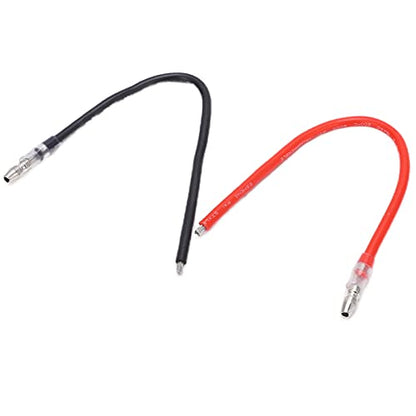 10Pcs 16AWG RC Motor Extension Cable 4.0mm Bullet Connectors, Soft Silicone Wire Banana Plug Wire for Brushed Motor 380/390/540/550/775/795 SCX10 D90 GEN8 Crawler Car