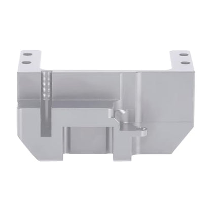 SCX10 III Servo Mount, Aluminum AR45P Portal Mount 4-Link Suspension for 1/10 RC Crawler Axial SCX10 III Sevro On Axle Mount Upgrades (Silver) - color: Silver