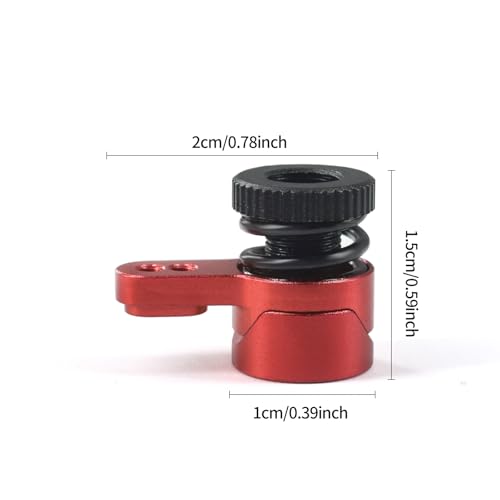 25T Servo Arm for ARRMA 1/18 Granite Grom/1/18 Typhon GROM/1/18 Mini LMT 4X4/1/18 UTB18 Capra Upgrade Parts (red) - color: Red