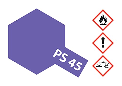 Tamiya Polycarbonate PS-45 Translucent Purple Spray 100 ml TAM86045 Lacquer Primers & Paints