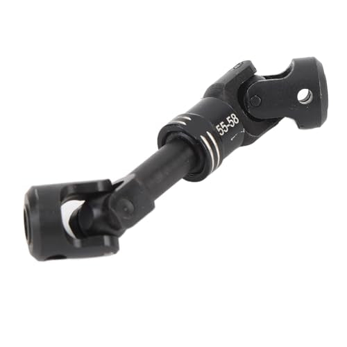 Drfeify RC Drive Shaft, Durable Metal Construction Includes Screws Crawler Drive Shaft 55-58MM for 1/10 Scale RC Cars Off-Road Rock Crawling Enthusiasts - size: 55-58MM