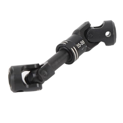 Drfeify RC Drive Shaft, Durable Metal Construction Includes Screws Crawler Drive Shaft 55-58MM for 1/10 Scale RC Cars Off-Road Rock Crawling Enthusiasts - size: 55-58MM