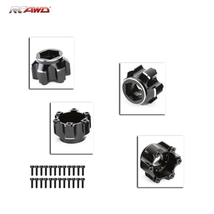 RCAWD for Pro-Line 1/10 6x30 to 17mm Aluminum Wheel Hex Adapters Upgrades Parts #PRO633800