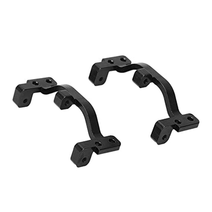 Dilwe 2Pcs RC Pull Rod Base Seat, Aluminum Alloy Pull Rod Base RC Accessories for WPL C24 C14 C14K C24K 1/16 RC Car Upgrade Parts RC Car Replacement Parts(Black)