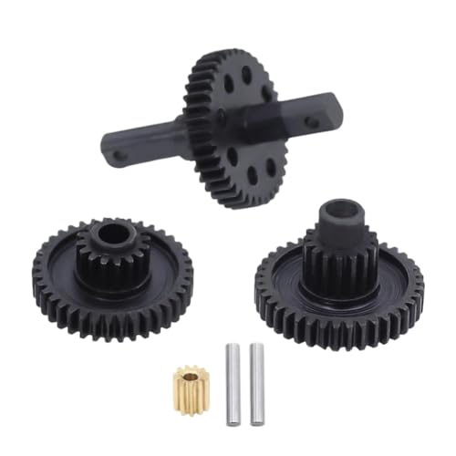 Steel Full Set Complete Gearbox Gears 20.5:1 Transmission Gear 11T Pinion Upgrade Part Compatible with Ascent-18 1/18 RC Crawler