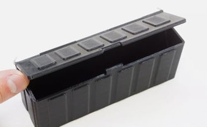 Truck Bed Toolbox Scale Storage Tub for WPL D12 2wd RC Truck *Compatible with USA* 1/10 BLACK