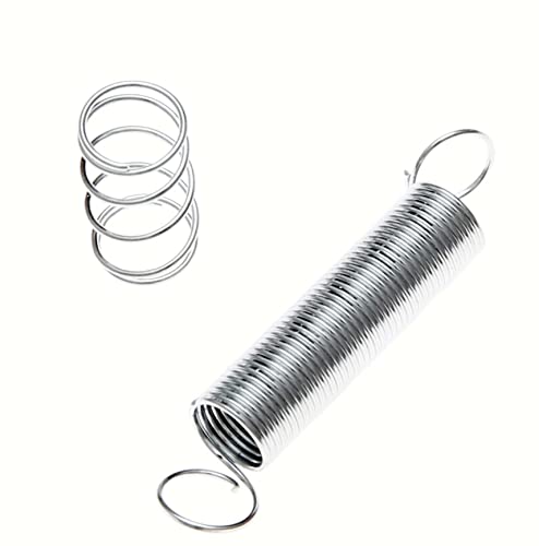 200pcs Compression & Extension SpringAssortment Set, Small Metal Loose Steel Coil Springs Assortment Kit AssortedW/Plastic Storage Box