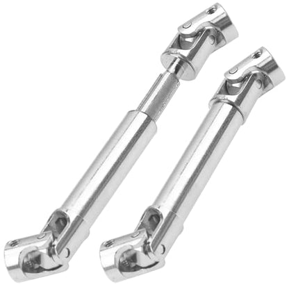 2Pcs Vgoohobby 2mm 3mm 4mm Metal RC Drive Shaft CVD Driveshaft Compatible with WLtoys Axial MN Model WPL Tamiya 1/24 1/18 1/16 1/14 1/12 RC Military Crawler Car Tractor Truck (50-65mm 4-4) - color: 50-65mm 4-4