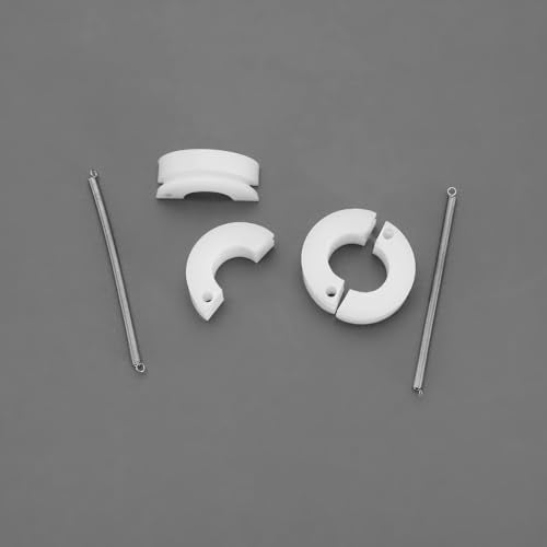 2 Sets Plastic RC Clutch Clutch Shoes with Spring Adjustment for Remote Controlled Nitro HSP 1/10 Car Replacement Accessories White