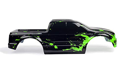 SummitLink Custom Body Muddy Green Over Black Style Compatible for T/E Maxx Shell Cover E-Maxx 1/10 Scale RC Car or Truck (Truck not Included) EM-BG-02 - style: Muddy Green Over Black