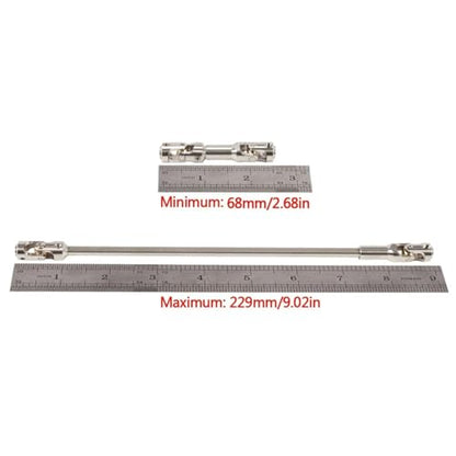 1/10 RC Crawler Stainless Steel Cut to Length Driveshaft 68-229mm Universal Drive Shaft for SCX10 III/Pro Capra TRX4 VS4-10 UTB18 LCG Chassis Cheater Rigs Upgrade Parts (Silver,2) - color: Silver