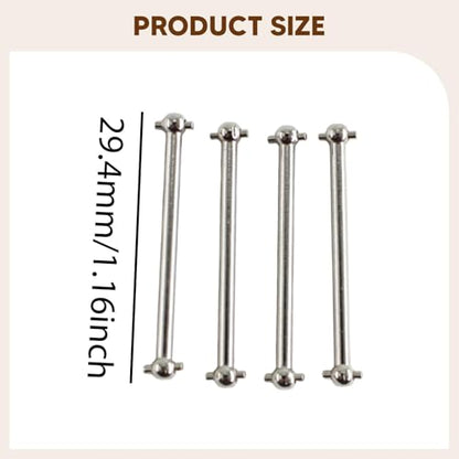 kowaku 4 Pieces RC Car Metal Dog Bone Shaft Spare Parts Remote Control Car Dogbones Accessory for Wltoys 244016 1:24 Scale RC