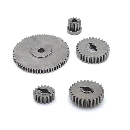 for MN128 MN86 MN86S MN86K MN86KS 1/12 Metal Transmission Gearbox Gear Set RC Crawler Car Upgrade Parts RC Car Parts(Front and Center) - size: Front and Center
