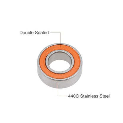 AXK 2PCS/Set Ceramic Bearing SMR115-2RS CB (5X11X4mm) & S623-2RS CB (3x10x4mm) Stainless Steel Hybrid Ceramic Ball Bearing for Fishing Reel