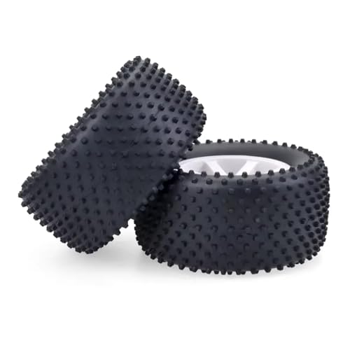 Rc Accessories For HSP 1/10 4PCS For Desert Truck 110MM Rubber Sponge Tires Tyre Rim Wheels 12mm Hub Hex RC Car Off Road(White) - color: White
