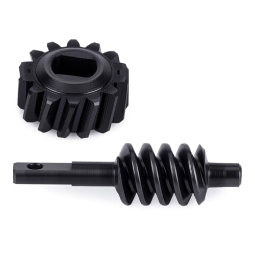 Differential Gear Worm Gear Set,Harden Steel Axle Gears for 1/30 Axial SCX30 RC Crawler Upgrade Parts, 2 Sets (2/14T,Overdrive 14%)