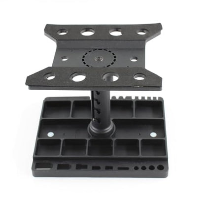 RC Stand Rotatable Workstation Adjustable Repair Stand Repair Tray Platform PP Material Rotation Feature Suitable for RC Car Truck Work
