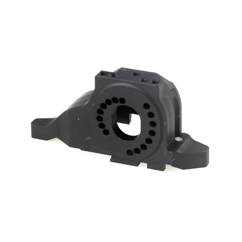 LCX 1/10th RC Crawler Car CNC Aluminum Motor Mount Upper Spur Gear Cover Transmission Housing Lower Gear Cover Set for TRX4 TRX6, Upgrades Parts Accessories (Motor Mount Set)