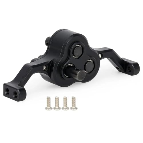 Aluminum 70mm Transfer Case Gearbox Underdrive 30% for 1/10 RC Crawler Cheater Rigs LCG Chassis Build Upgrade Parts(Black) - color: Black