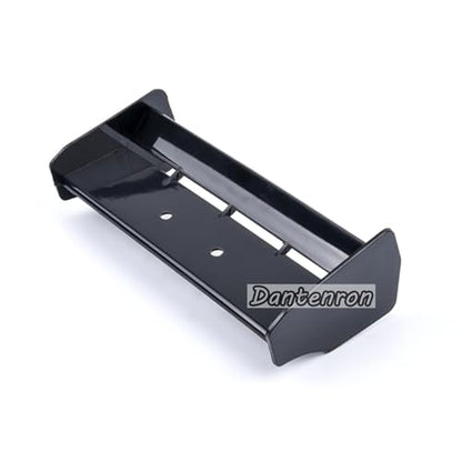 1/10 RC Car Force Rear Spoiler High Down Force Body Wing Tail Compatible with 1:10 Scale RC Off Road Short Course Truck Buggy Racing Car (Black) - color: Black