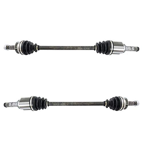 TRQ Front 2 Piece CV Axle Shaft Assembly Set | For 09-13 Subaru Forester 11-14 Impreza WRX Driver & Passenger Side - style: CSA70767