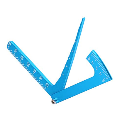 RC Camber Gauge, RC Car Ride Height Gauge Adjustable Ruler Adjusting Height and Wheel Rim Camber Tool RC Car Alignment Equipment for RC Car Truck Tire