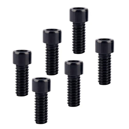 6Pcs Bike Screws M6x10 12 16 18 20 25 30 35mm Stainless Steel Socket Head Cap Allen Hex Bolt (Black, M6 x18mm) - color: Black, size: M6 x18mm