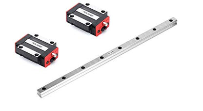 TEN-HIGH HSR15 200mm Linear Guide Rail Linear Motion Slide Rails Linear Motion Products, for CNC Routers, 1pcs Rail + 2pcs HSR15CA Blocks Bearing - size: 200mm, style: HSR15