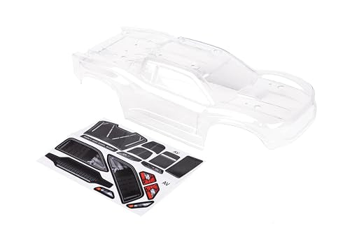 Custom Body Clear Unpainted Compatible for ARRMA VORTEKS 3S 4x4 4x2 BLX 1/10 Stadium Truck(V-C-01) (Clear Unpainted) - color: Clear Unpainted
