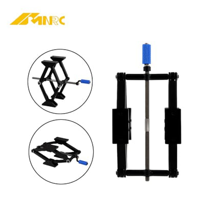 Alum Adjustable RC Car Stand Repair Work Station for 1/12 1/10 Slash TRX4 Axial Arrma Redcat Losi Series Workstation Upgrades Part Blue - color: Blue
