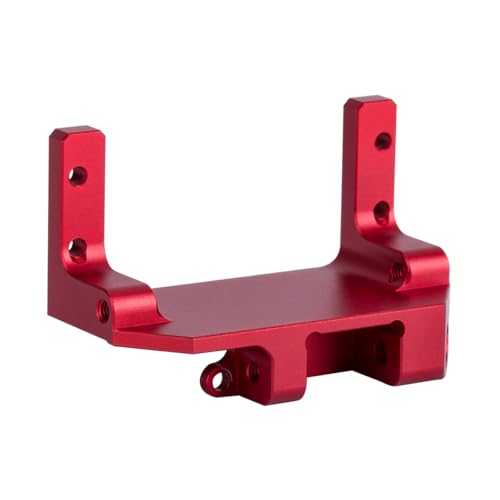 SCX10 III Servo on Axle Mount, AR45P Portal Axle 4-Link Suspension for 1/10 RC Crawler Car SCX10 III Aluminum Alloy Upgrade Parts (Black) - color: Black