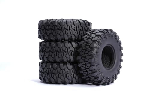 Mud Pro-X 1.9" M/T Tires - 120mm Self-Cleaning Aggressive Tread RC Crawler for 1/10 RC Crawler Upgrade, Compatible with FMS FCX10,SCX10,TRX4 (4pcs) - style: 4pcs