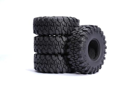 Mud Pro-X 1.9" M/T Tires - 120mm Self-Cleaning Aggressive Tread RC Crawler for 1/10 RC Crawler Upgrade, Compatible with FMS FCX10,SCX10,TRX4 (4pcs) - style: 4pcs