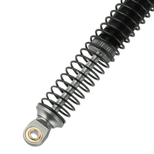 78mm Aluminum Long Threaded Shocks Absorbers Oil Damper for 1/18 RC Crawler TRX4M TRX-4M KUpgrade Parts (Gray) - color: 78mm-gray