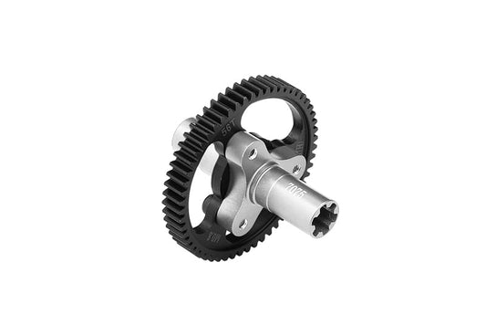 GPM Medium Carbon Steel 56T Spur Gear 0.8 Module/32 Pitch for ARRMA 1/8 Vendetta 4X4 3S Blx - Ara4319V3 (Silver) - color: Silver