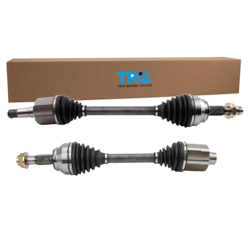 TRQ Front 2 Piece CV Axle Shaft Assembly Set | For 14-21 Ram ProMaster 1500 2500 3500 V6 3.6L Driver & Passenger Side - style: CSA36524