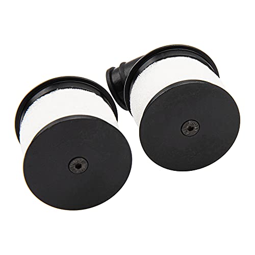 2Pack ShareGoo 1/10 RC Air Filter,Universal Capped Air Filter Cover with Element Sponge Compatible with Redcat Traxxas HSP Himoto 1/10 RC Nitro Monster Truck Buggy Car (Black)
