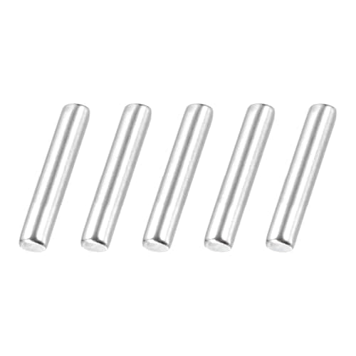 MECCANIXITY 60 Pack Dowel Pin Wheel, 1.5x8mm Steel Hex Wheel Hub Nut Pin Replacement for DIY RC Car Truck Boat Helicopter Model Part, Silver - size: 1.5x8mm