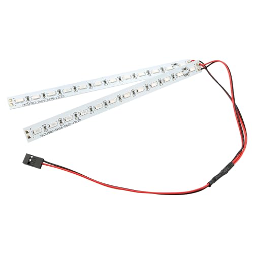 24 LEDs Chassis Light Aluminum RC LED Strip Lights Night Flash 6V Accessories Compatible with 1/10 1/8 Traxxas TRX4 TRX6 Slash Rustler Redcat 4WD RC Car Crawler Buggy (Navy) - color: Sapphire