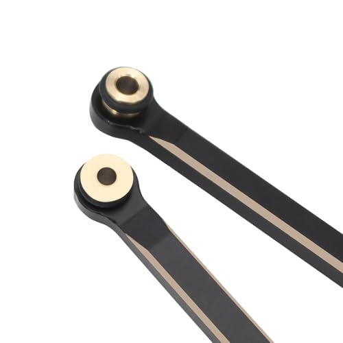 Black Coating Brass High Clearance Linkage Chassis Links and Steering Link Set for 1/18 RC Crawler Redcat Ascent-18 Upgrade