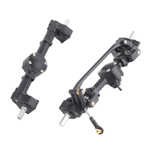Metal Front Rear Axle, RC Vehicle Front Rear Axles Kit for WPL C14 C24 C34 C44 B14 B24 1/16 RC Car Upgrade Parts