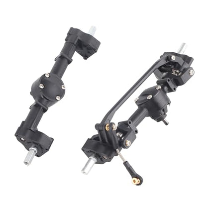 Metal Front Rear Axle, RC Vehicle Front Rear Axles Kit for WPL C14 C24 C34 C44 B14 B24 1/16 RC Car Upgrade Parts