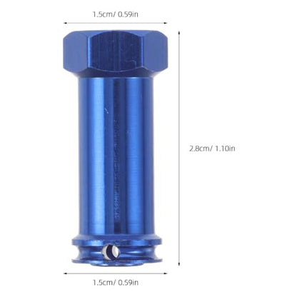 Zerodeko 4 Sets Aluminum Alloy Wheel Hub Combiner, 12mm Hex Adapter for RC Truck, Car, Off Road Vehicles, Axle Extension Replacement Parts for Toy Vehicles